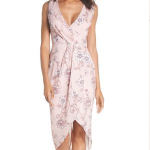 Cooper St Fiorella Floral Draped Sheath Dress